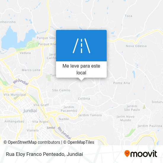 Rua Eloy Franco Penteado mapa