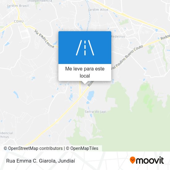 Rua Emma C. Giarola mapa