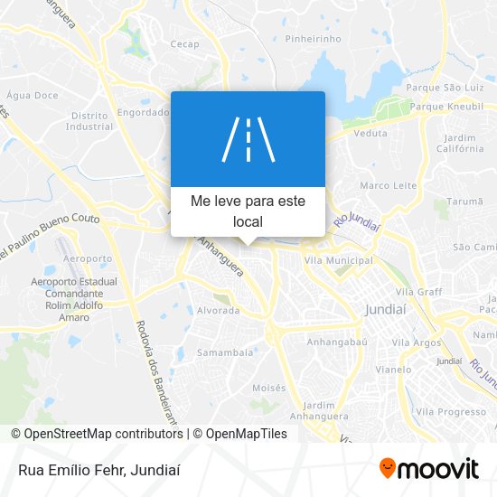 Rua Emílio Fehr mapa