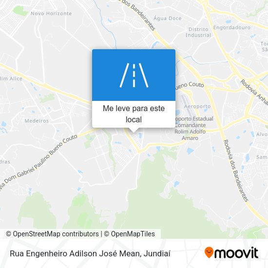 Rua Engenheiro Adilson José Mean mapa