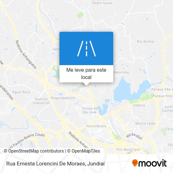 Rua Ernesta Lorencini De Moraes mapa
