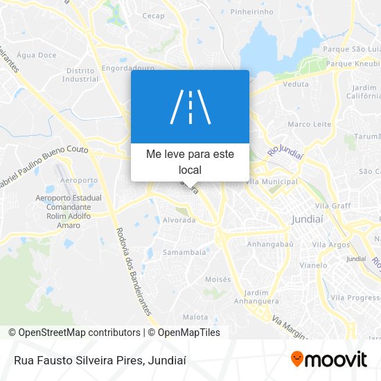 Rua Fausto Silveira Pires mapa