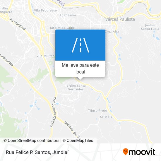 Rua Felice P. Santos mapa