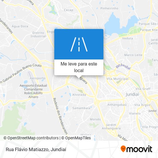 Rua Flávio Matiazzo mapa