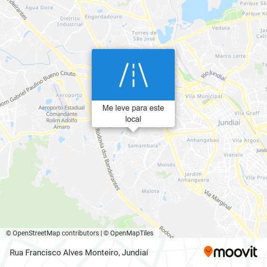 Rua Francisco Alves Monteiro mapa