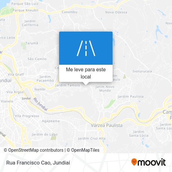 Rua Francisco Cao mapa