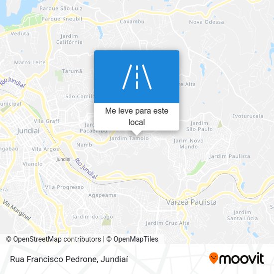 Rua Francisco Pedrone mapa