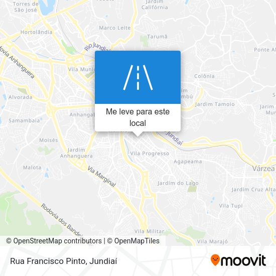 Rua Francisco Pinto mapa