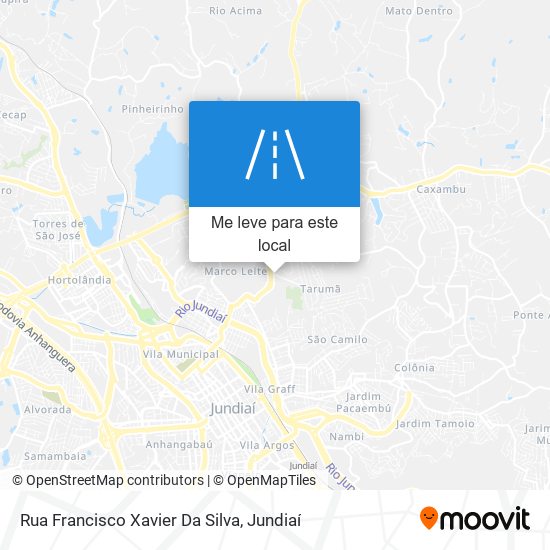 Rua Francisco Xavier Da Silva mapa