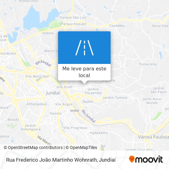 Rua Frederico João Martinho Wohnrath mapa