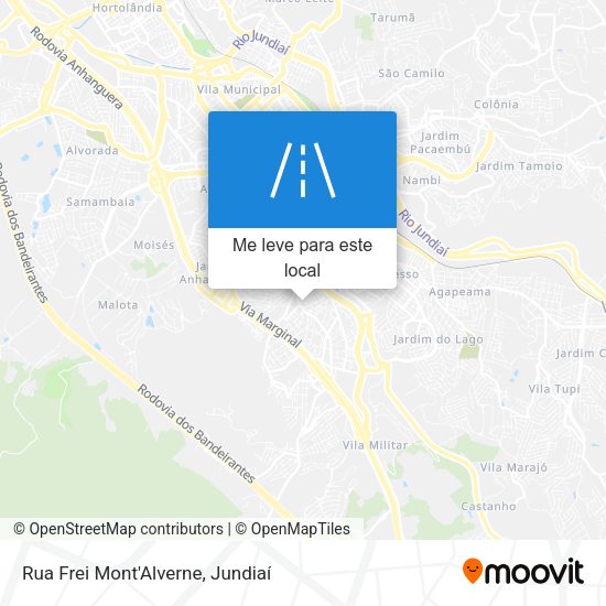 Rua Frei Mont'Alverne mapa