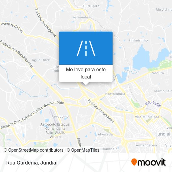 Rua Gardênia mapa
