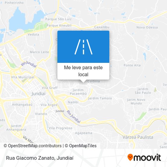 Rua Giacomo Zanato mapa