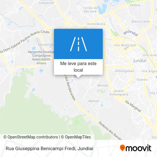 Rua Giuseppina Benicampi Fredi mapa