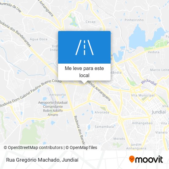 Rua Gregório Machado mapa