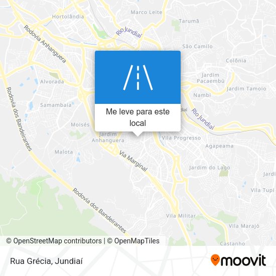 Rua Grécia mapa