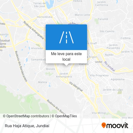 Rua Haja Atique mapa