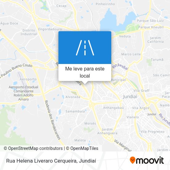 Rua Helena Liveraro Cerqueira mapa