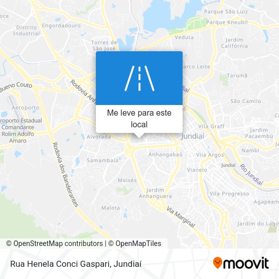 Rua Henela Conci Gaspari mapa