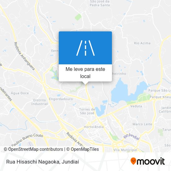 Rua Hisaschi Nagaoka mapa