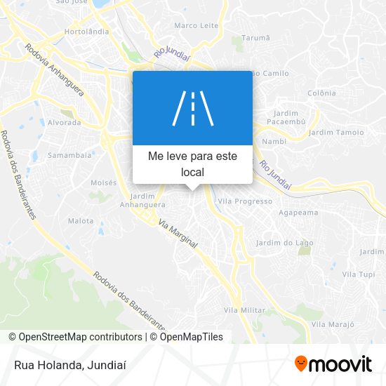 Rua Holanda mapa