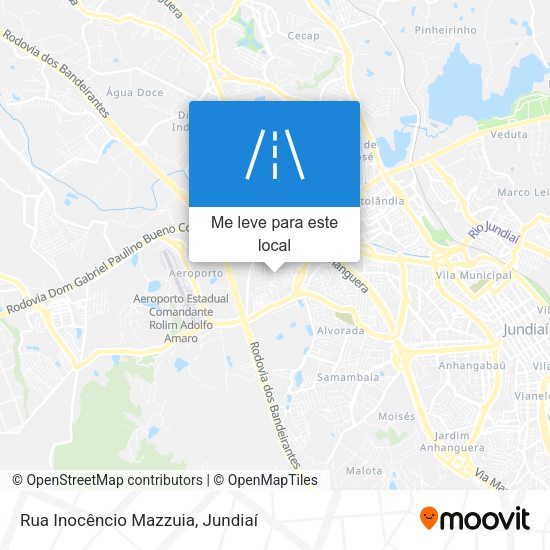 Rua Inocêncio Mazzuia mapa