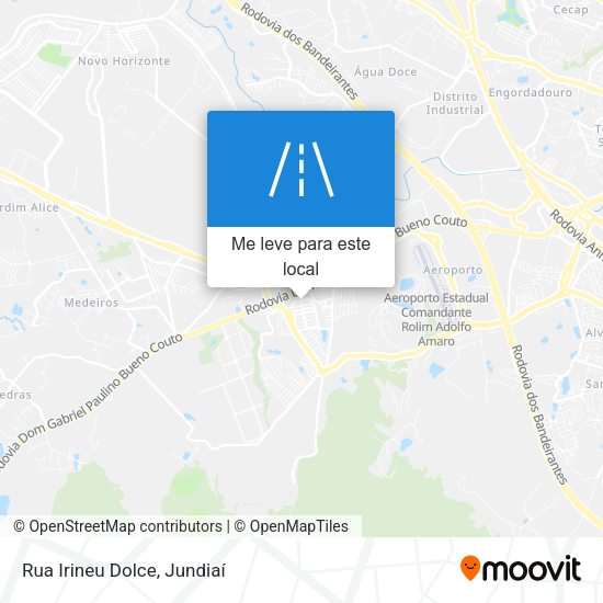 Rua Irineu Dolce mapa
