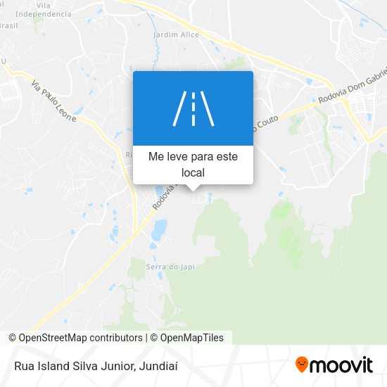 Rua Island Silva Junior mapa