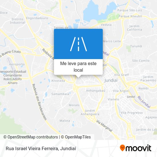 Rua Israel Vieira Ferreira mapa