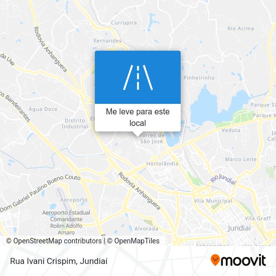 Rua Ivani Crispim mapa