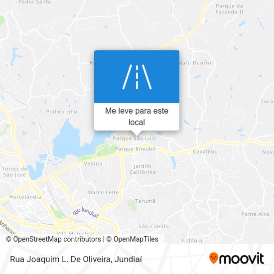 Rua Joaquim L. De Oliveira mapa