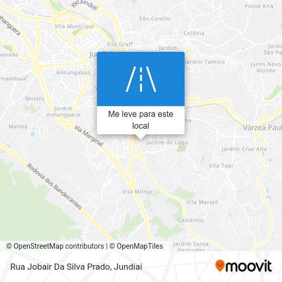Rua Jobair Da Silva Prado mapa