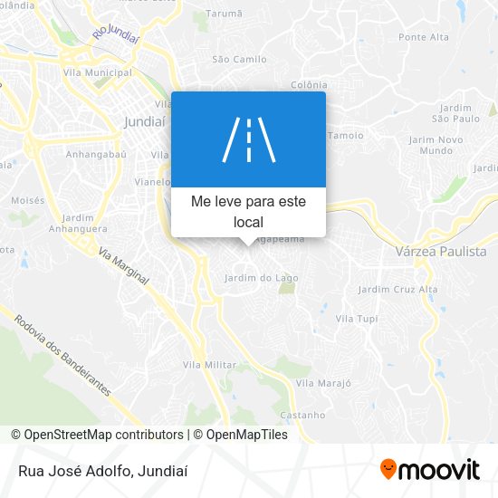 Rua José Adolfo mapa