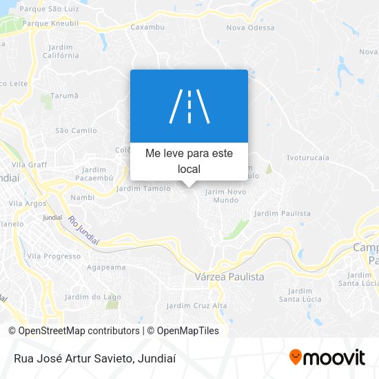 Rua José Artur Savieto mapa