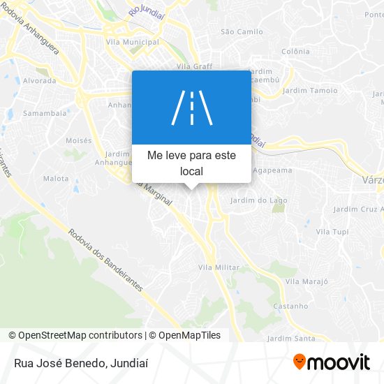 Rua José Benedo mapa