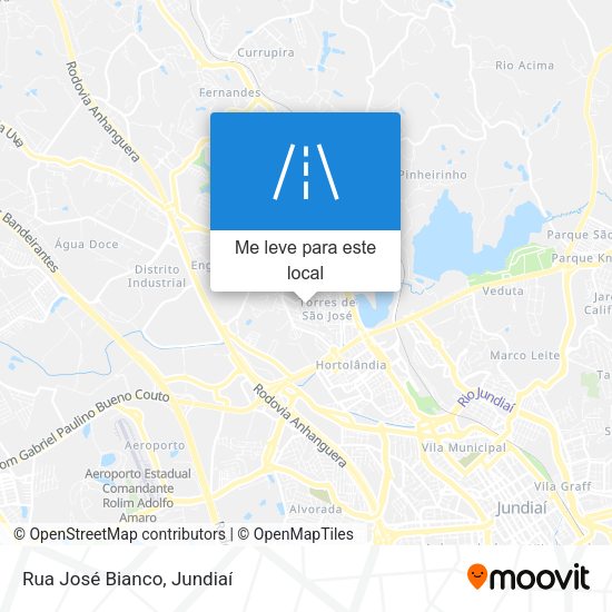 Rua José Bianco mapa