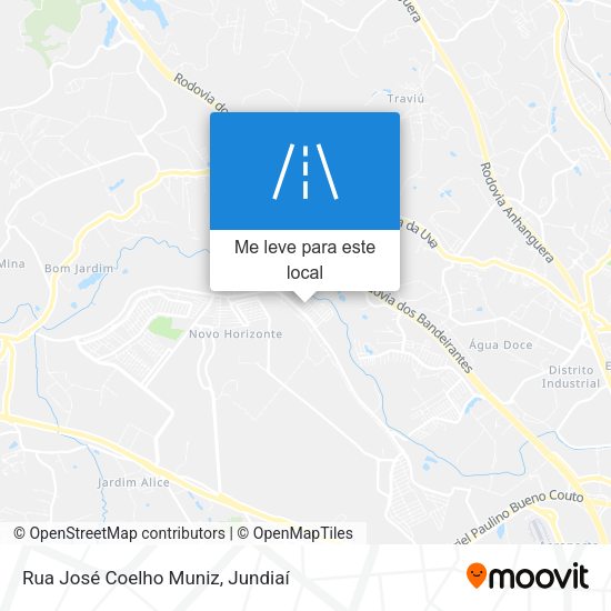 Rua José Coelho Muniz mapa