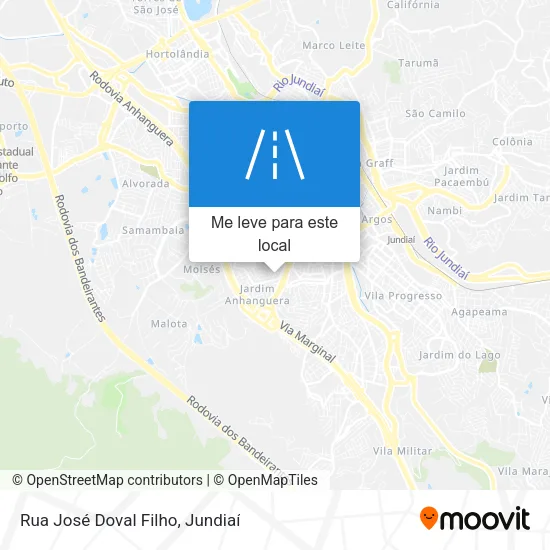 Rua José Doval Filho mapa