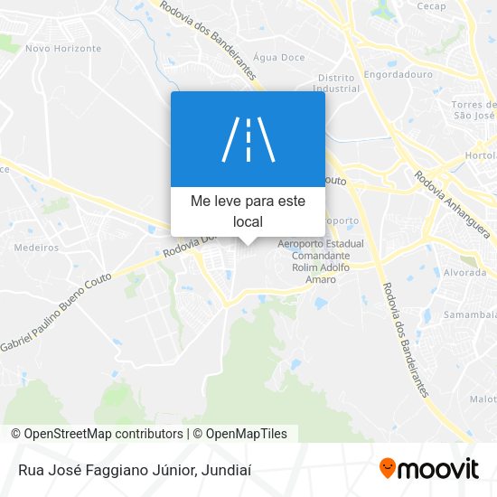 Rua José Faggiano Júnior mapa
