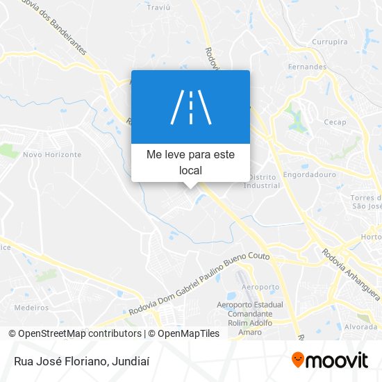 Rua José Floriano mapa