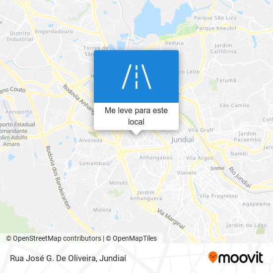 Rua José G. De Oliveira mapa