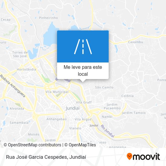 Rua José Garcia Cespedes mapa
