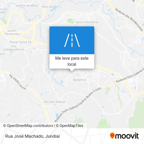 Rua José Machado mapa