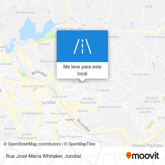 Rua José Maria Whitaker mapa
