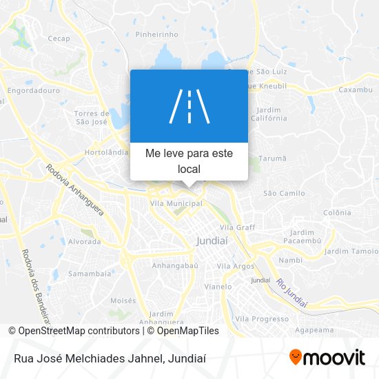 Rua José Melchiades Jahnel mapa
