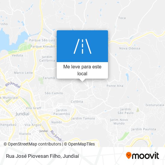 Rua José Piovesan Filho mapa