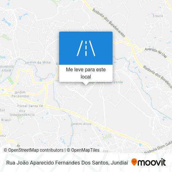 Rua João Aparecido Fernandes Dos Santos mapa