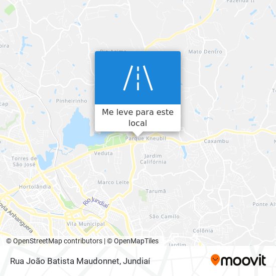 Rua João Batista Maudonnet mapa