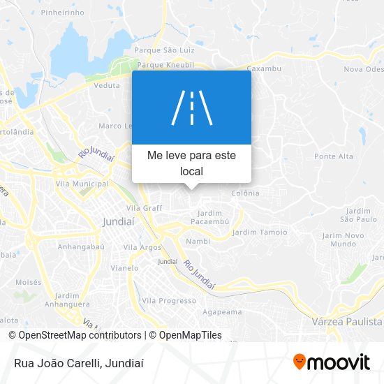 Rua João Carelli mapa