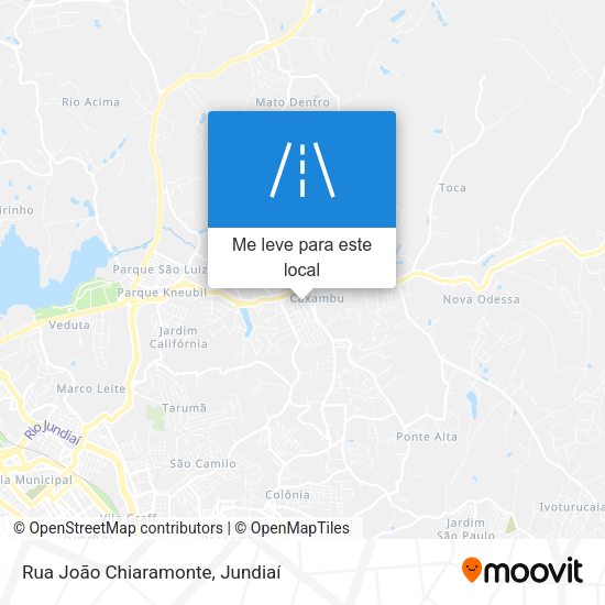 Rua João Chiaramonte mapa